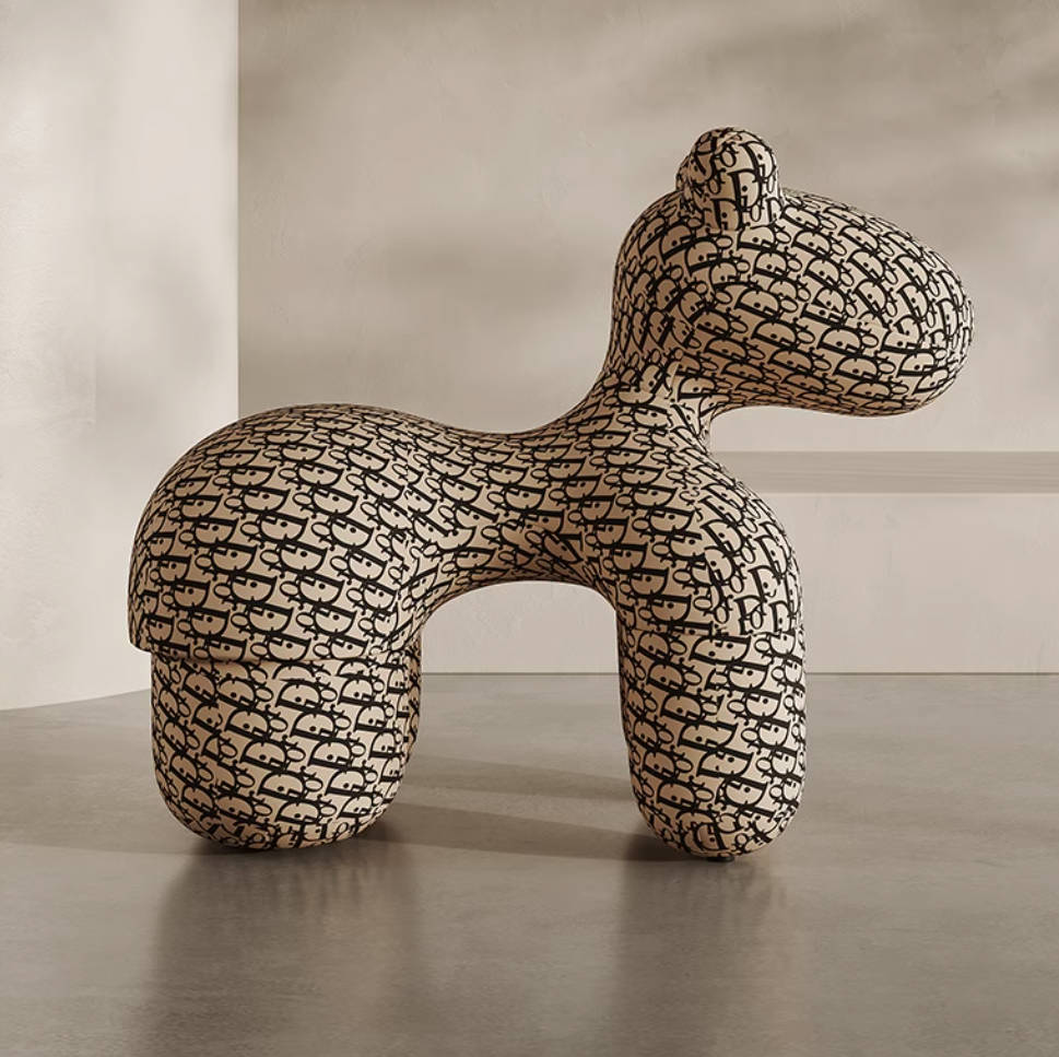 Pony chair net red creative chair living room children's animal seat stool