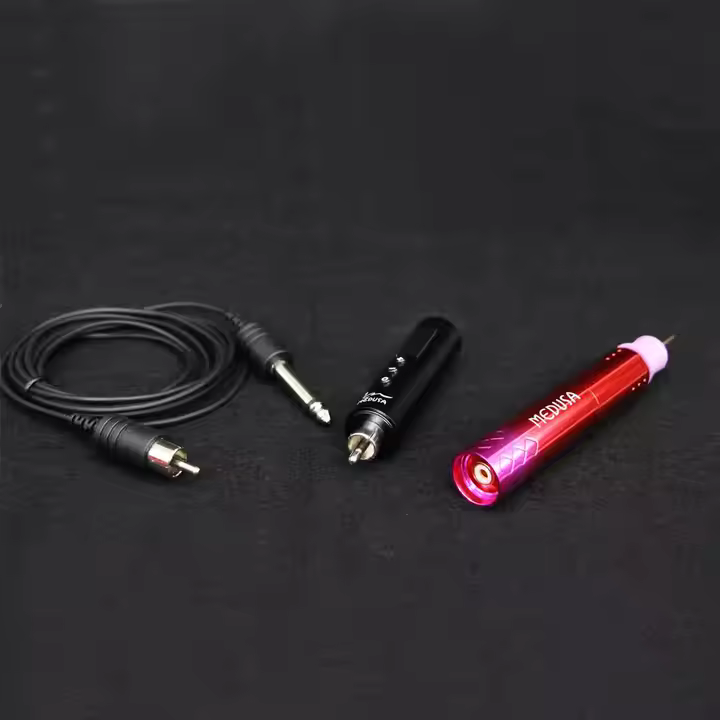 Wireless Rechargeable Professional MEDUSA Aluminum Permanent Makeup Machine PMU Machine Pen Gun for Body Art PMU Set