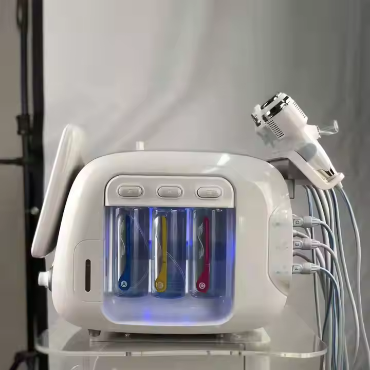 6 In 1 Hydra Micro Facial Machine RF Water Jet Pen Hydro Facial Dermabrasion Water with Plasma pen