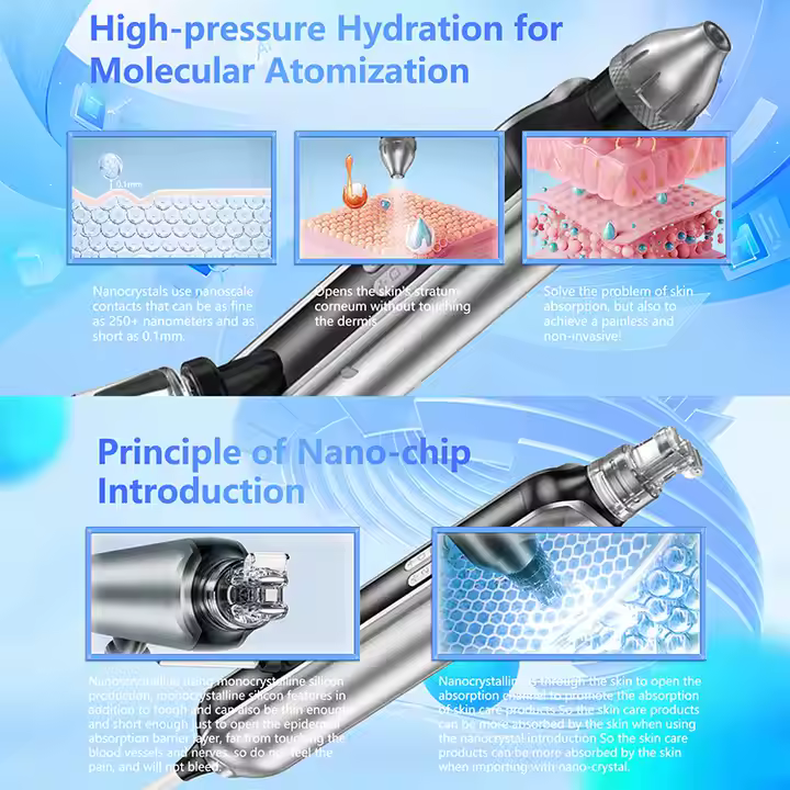 NewFace Hydraulic Hidra Face Lifting Skin Care Machine Hydra Nano No Needle Meso Introduction Hydrodermabrasion Facial Machine