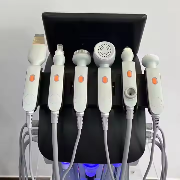 Portable Hot Selling 6 in 1 360 Visible Hydrogen Oxygen Water Facial Beauty Machine with Nano Water Oxygen Spray Pen Clear Skin
