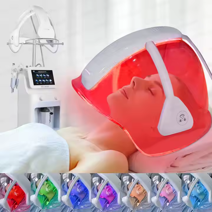 9in1 Hydro LEDsings Music Oxygen Dome Bubble Cleaning Visual Hydra Dermabrasion Facial Ledsings Therapy Oxygen Facial Machine